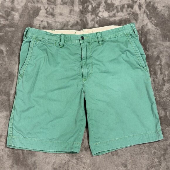 Vintage Polo Ralph Lauren Men’s Chino Shorts Size 36 Green with Pony Logo - Picture 1 of 8